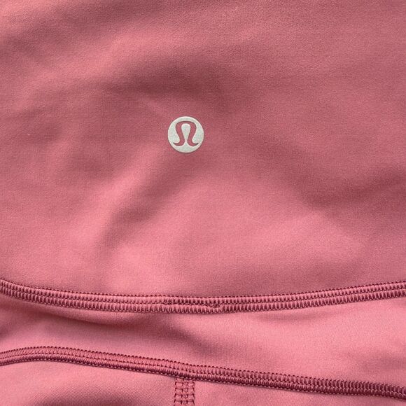 Lululemon In Movement Crop *Everlux 19" in Misty Merlot Size 4 - Picture 4 of 6
